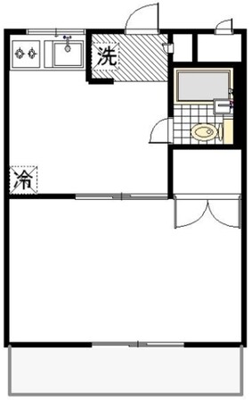 大信コーポNo.6の物件間取画像